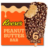 Reese's with a Milk Chocolatey Coating and Cake Crumbs Peanut Butter Frozen Dairy Dessert Bar