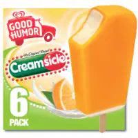 Good Humor Ice Cream Bars Creamsicle 16.5 oz 6 Pack