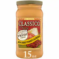 Classico Sun-Dried Tomato Alfredo Spaghetti Pasta Sauce 15 OZ