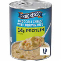 Progresso Protein Broccoli Cheese With Brown Rice Canned Soup 18 oz