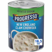 Progresso Reduced Sodium New England Clam Chowder Canned Soup 18.5 oz