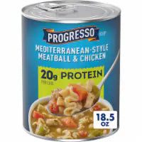 Progresso Protein Mediterranean-Style Meatball and Chicken Canned Soup 18.5 oz