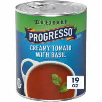 Progresso Reduced Sodium Creamy Tomato with Basil Soup 19 oz