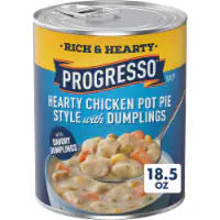 Progresso Hearty Chicken Pot Pie Style with Dumplings Canned Soup 18.5 oz
