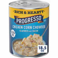 Progresso Rich and Hearty Chicken Corn Chowder Canned Soup 18.5 oz