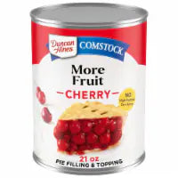 Duncan Hines Comstock More Fruit Cherry Pie Filling and Topping 21 OZ