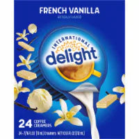 International Delight French Vanilla Coffee Creamer Singles - 24 Count 10.55 fl oz