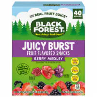 Black Forest Juicy Burst Fruit Flavored Snacks 40 ct