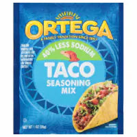 Ortega Taco Less Sodium Seasoning Mix