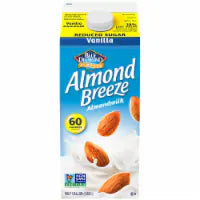 Almond Breeze Reduced Sugar Vanilla Almond Milk 1/2 gal