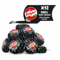 Babybel® White Cheddar Snack Cheese, 8.5 oz (12 Count)