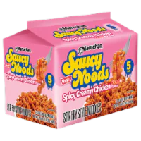 Maruchan, Saucy Noods, Stir Fry Style Noodles, Spicy Creamy Chicken, Pack of 5 16.5 oz