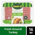 JENNIE-O All Natural* 93% Lean/7% Fat Fresh Ground Turkey NET WT 16 OZ (1 LB)
