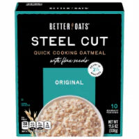 Better Oats® Steel Cut Original Instant Oatmeal 10 ct / 1.16 oz