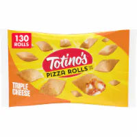 Totino's Pizza Rolls Triple Cheese Flavored Frozen Snacks 130 Pack