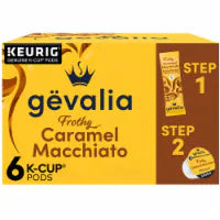 Gevalia Frothy Caramel Macchiato K-Cup Coffee Pods 6ct