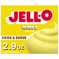 Jell-O Cook & Serve Lemon Naturally Flavored Pudding & Pie Filling Mix, Box 2.9 OZ