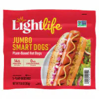 Lightlife Smart Dogs® Plant-Based Vegan Jumbo Hot Dogs 5 ct / 13.5 oz