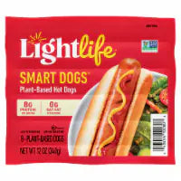 Lightlife Smart Dogs® Plant-Based Vegan Hot Dogs 8 ct / 12 oz