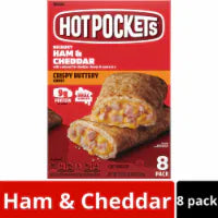 Hot Pockets Hickory Ham and Cheddar Frozen Snacks in a Crispy Buttery Crust 36 ounces