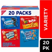 OREO CHIPS AHOY! Nutter Butter RITZ Bits Cookies & Crackers Variety Pack 20 ct / 1 oz