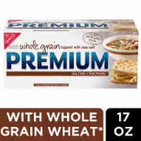 Premium with Whole Grain Wheat Saltine Crackers 16.96 oz