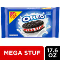 OREO Mega Stuf Chocolate Sandwich Cookies Family Size 17.6 oz
