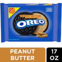 OREO Peanut Butter Creme Chocolate Sandwich Cookies Family Size 17 oz