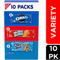 OREO CHIPS AHOY! and NUTTER BUTTER Cookies Variety Pack 10 ct