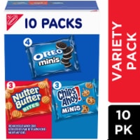 OREO Mini Nutter Butter Bites CHIPS AHOY! Mini Cookies Variety Pack 10 ct / 1 oz