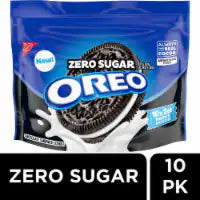 OREO Zero Sugar Chocolate Sandwich Cookies 10 ct