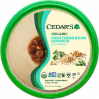 Cedar's Foods Topped Organic Mediterranean Hommus 10 oz