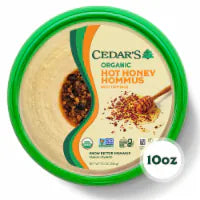 Cedar's Foods Topped Organic Hot Honey Hommus 10oz