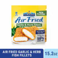 Gorton's Air Fried Garlic & Herb Fish Fillets, Wild Caught Pollock, Frozen 8 ct / 15.2 oz