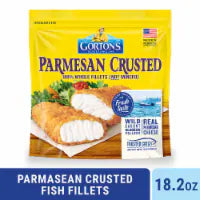 Gorton’s Parmesan Crusted Fish 100% Whole Fish Fillets (Not Minced), Wild Caught, Frozen 10 ct / 18.2 oz