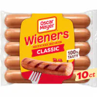 Oscar Mayer Classic Wieners Hot Dogs, Pack 10 CT