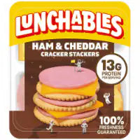 Lunchables Ham & Cheddar Cheese with Crackers Snack Kit
