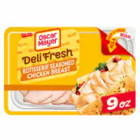 Oscar Mayer Deli Fresh Rotisserie Seasoned Chicken Breast Thin Sliced Lunchmeat 9 OZ