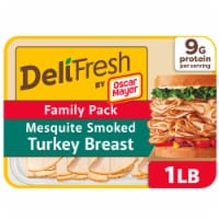 Oscar Mayer Deli Fresh Mesquite Smoked Turkey Breast Thin Sliced Lunchmeat 16 OZ