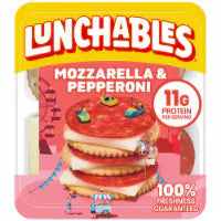 Lunchables Pepperoni & Mozzarella Cheese with Crackers Kids Lunch Snack