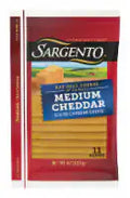 Sargento® Medium Cheddar Sliced Cheese 11 Slices / 8 oz