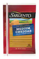 Sargento® Medium Cheddar Sliced Cheese 11 Slices / 8 oz
