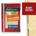 Sargento® Sliced Baby Swiss Natural Cheese 7 oz