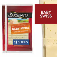 Sargento® Sliced Baby Swiss Natural Cheese 7 oz