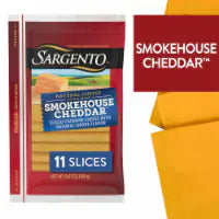 Sargento® Smokehouse Cheddar™ Sliced Cheese 11 Slices / 6.7 oz