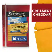 Sargento® Creamery Cheddar Sliced Cheese 10 Slices