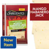 Sargento® Mango Habanero Jack Sliced Cheese 6.67 oz