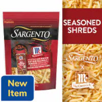Sargento® McCormick® Mozzarella & Parmesan Shredded Cheeses with Crushed Red Pepper 7 oz