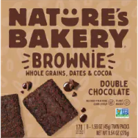 Nature's Bakery® Carton Double Chocolate Brownie 9.54 oz