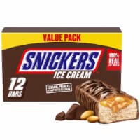 SNICKERS Ice Cream Chocolatey Caramel Peanut Butter Ice Cream Bars Individually Wrapped Dessert  12 ct / 2 fl oz